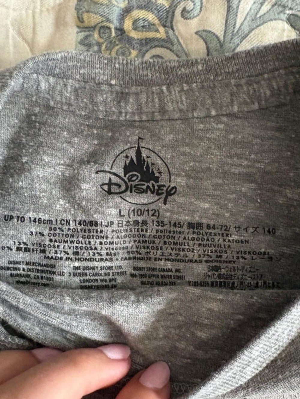 Disney Minnie Mouse Girls' Gray Graphic Tee - - Picture 3 of 3
